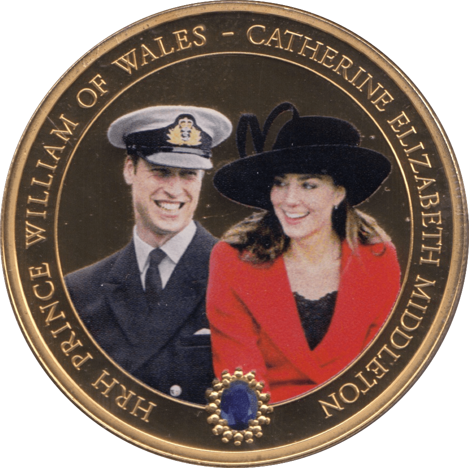 2011 ONE DOLLAR COOK ISLANDS WILLIAM AND KATHERINE - WORLD COINS - Cambridgeshire Coins