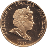 2011 ONE DOLLAR COOK ISLANDS WILLIAM AND KATHERINE - WORLD COINS - Cambridgeshire Coins