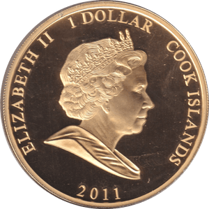 2011 ONE DOLLER COOK ISLAND - ONE DOLLER - Cambridgeshire Coins