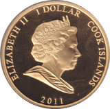 2011 ONE DOLLER COOK ISLAND - ONE DOLLER - Cambridgeshire Coins