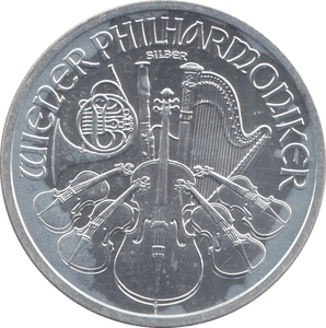 2011 SILVER 1 OZ WIENER PHILHARMONIKER 1,50 EURO AUSTRIA - SILVER WORLD COINS - Cambridgeshire Coins