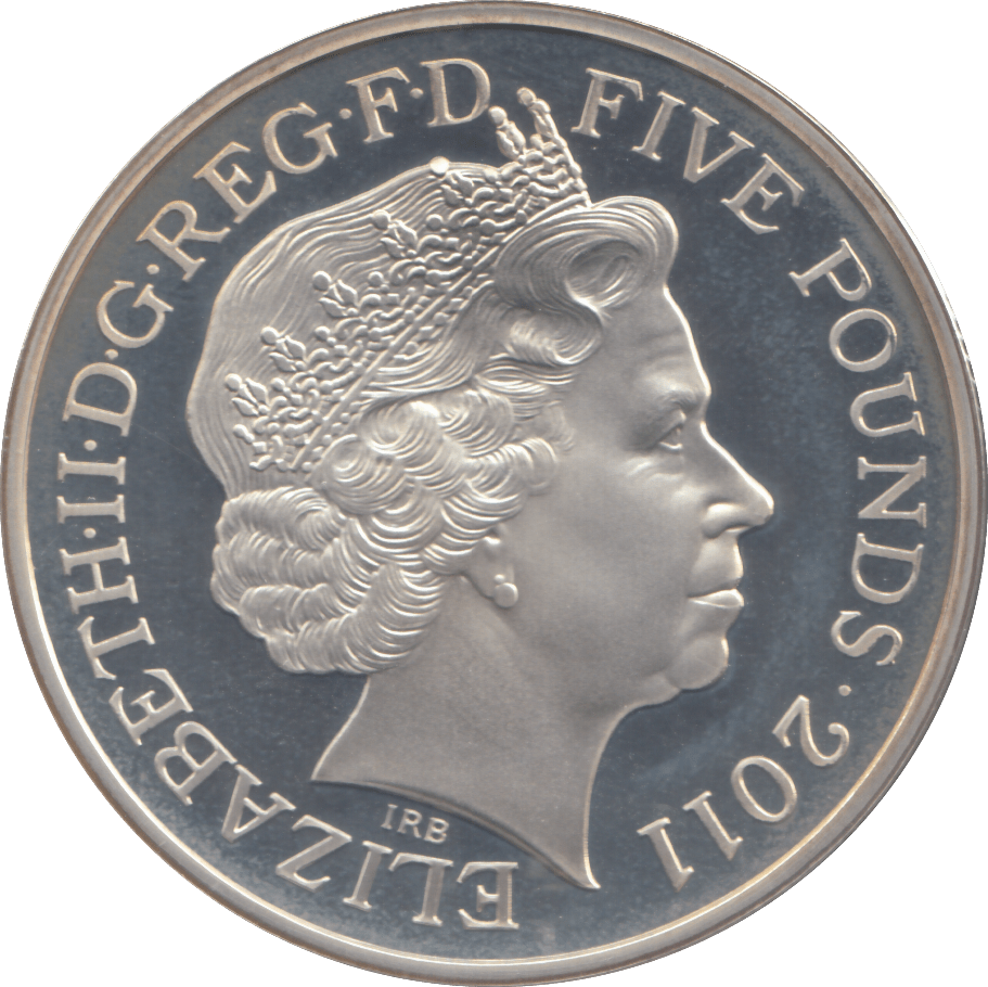 2011 SILVER £5 WILLIAM AND CATHERINE ( PROOF ) - SILVER WORLD COINS - Cambridgeshire Coins