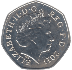 2011 SILVER LONDON OLYMPIC 50P HOCKEY ( BU ) - SILVER WORLD COINS - Cambridgeshire Coins