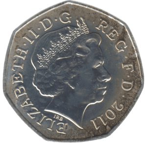 2011 SILVER LONDON OLYMPIC 50P SAILING ( BU ) - SILVER WORLD COINS - Cambridgeshire Coins