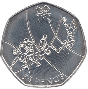 2011 SILVER OLYMPIC 50P BASKET BALL ( BU ) - SILVER WORLD COINS - Cambridgeshire Coins