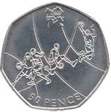 2011 SILVER OLYMPIC 50P BASKET BALL ( BU ) - SILVER WORLD COINS - Cambridgeshire Coins