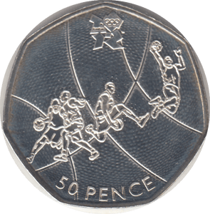 2011 SILVER OLYMPIC 50P BASKETBALL - SILVER WORLD COINS - Cambridgeshire Coins