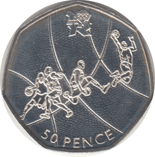 2011 SILVER OLYMPIC 50P BASKETBALL - SILVER WORLD COINS - Cambridgeshire Coins
