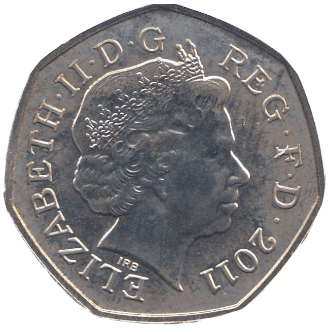 2011 SILVER OLYMPIC 50P BOCCIA ( BU ) - SILVER WORLD COINS - Cambridgeshire Coins