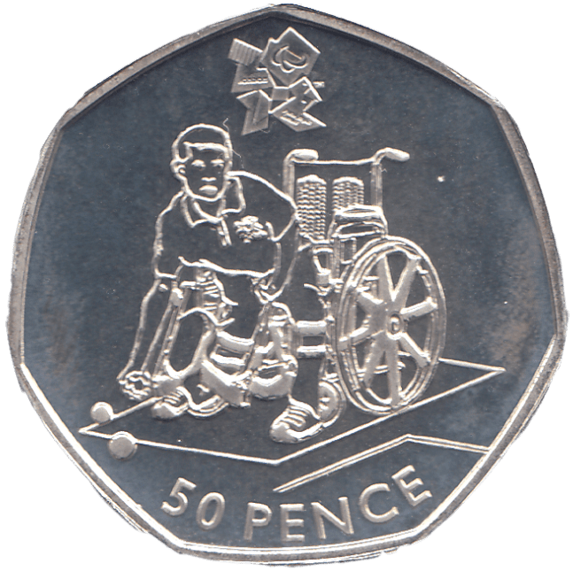 2011 SILVER OLYMPIC 50P BOCCIA ( BU ) - SILVER WORLD COINS - Cambridgeshire Coins