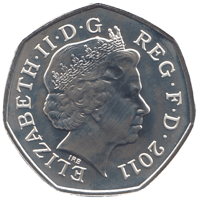 2011 SILVER OLYMPIC 50P BOXING ( BU ) - SILVER WORLD COINS - Cambridgeshire Coins