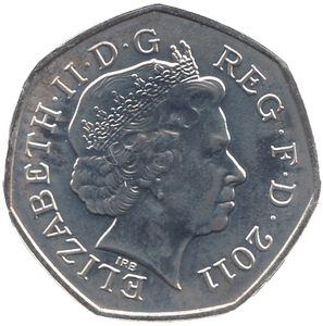 2011 SILVER OLYMPIC 50P FOOTBALL OFFSIDE EXPLAIN ( BU ) - SILVER WORLD COINS - Cambridgeshire Coins