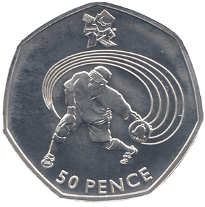 2011 SILVER OLYMPIC 50P GOALBALL ( BU ) - SILVER WORLD COINS - Cambridgeshire Coins
