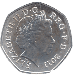 2011 SILVER OLYMPIC 50P HIGH JUMP ( BU ) - SILVER WORLD COINS - Cambridgeshire Coins