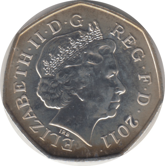 2011 SILVER OLYMPIC 50P ROWING - SILVER WORLD COINS - Cambridgeshire Coins