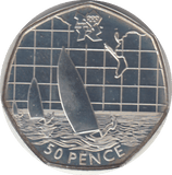 2011 SILVER OLYMPIC 50P SAILING - SILVER WORLD COINS - Cambridgeshire Coins