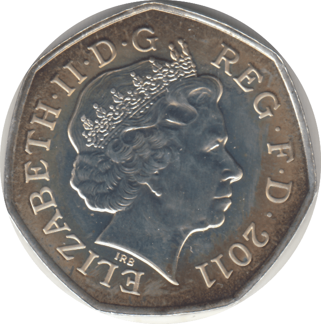 2011 SILVER OLYMPIC 50P TABLE TENNIS - SILVER WORLD COINS - Cambridgeshire Coins