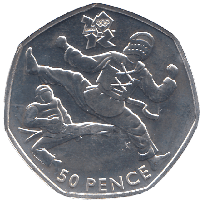 2011 SILVER OLYMPIC 50P TAEKWONDO ( BU ) - SILVER WORLD COINS - Cambridgeshire Coins