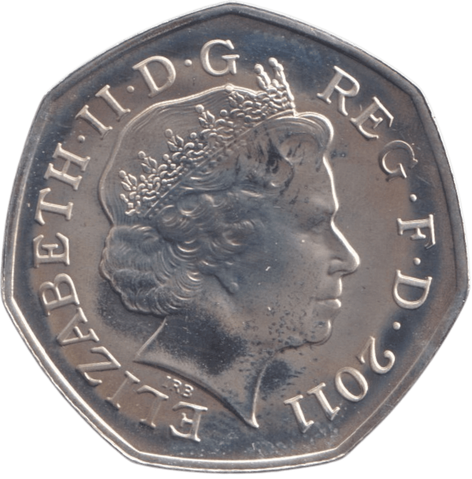 2011 SILVER OLYMPIC 50P TENNIS ( BU ) - SILVER WORLD COINS - Cambridgeshire Coins
