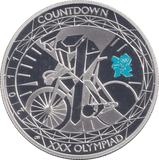 2011 SILVER PROOF £5 LONDON OLYMPIC 2012 CYCLING - SILVER WORLD COINS - Cambridgeshire Coins
