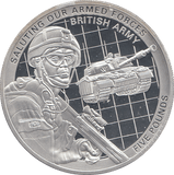 2011 SILVER PROOF 5 POUNDS BRITISH ARMY ARMED FORCES - WORLD COINS - Cambridgeshire Coins