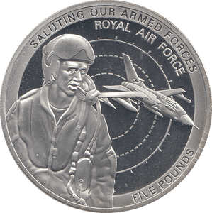 2011 SILVER PROOF 5 POUNDS ROYAL AIR FORCE ARMED FORCES - WORLD COINS - Cambridgeshire Coins