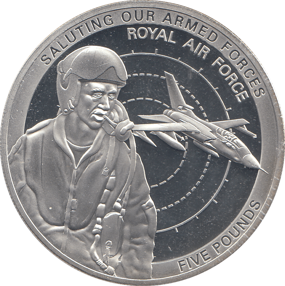 2011 SILVER PROOF 5 POUNDS ROYAL AIR FORCE ARMED FORCES - WORLD COINS - Cambridgeshire Coins