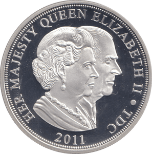 2011 SILVER PROOF £5 - SILVER WORLD COINS - Cambridgeshire Coins