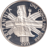 2011 SILVER PROOF BRITANNIA - SILVER BRITANNIA - Cambridgeshire Coins