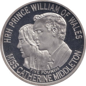 2011 SILVER PROOF FIVE POUNDS HRH PRINCE WILLIAM OF WALES - £5 Silver Proof - Cambridgeshire Coins