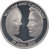 2011 SILVER PROOF FIVE POUNDS WILLIAM AND CATHERINE - SILVER WORLD COINS - Cambridgeshire Coins