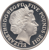 2011 SILVER PROOF FIVE POUNDS WILLIAM AND CATHERINE - SILVER WORLD COINS - Cambridgeshire Coins