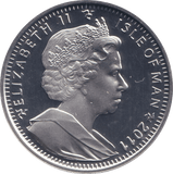 2011 SILVER PROOF ONE CROWN ISLE OF MAN - SILVER WORLD COINS - Cambridgeshire Coins