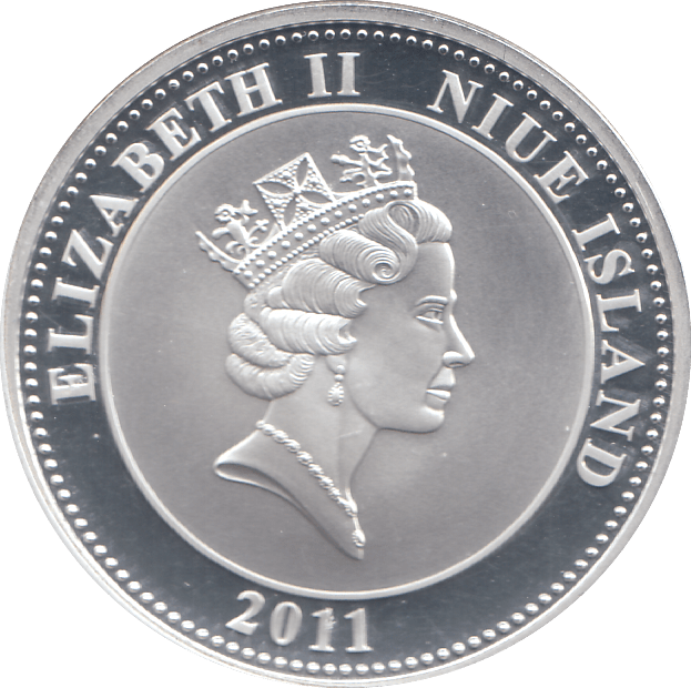 2011 SILVER PROOF PLATED PRINCESS DIANA ONE DOLLAR - SILVER WORLD COINS - Cambridgeshire Coins