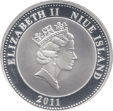2011 SILVER PROOF PLATED PRINCESS DIANA ONE DOLLAR - SILVER WORLD COINS - Cambridgeshire Coins