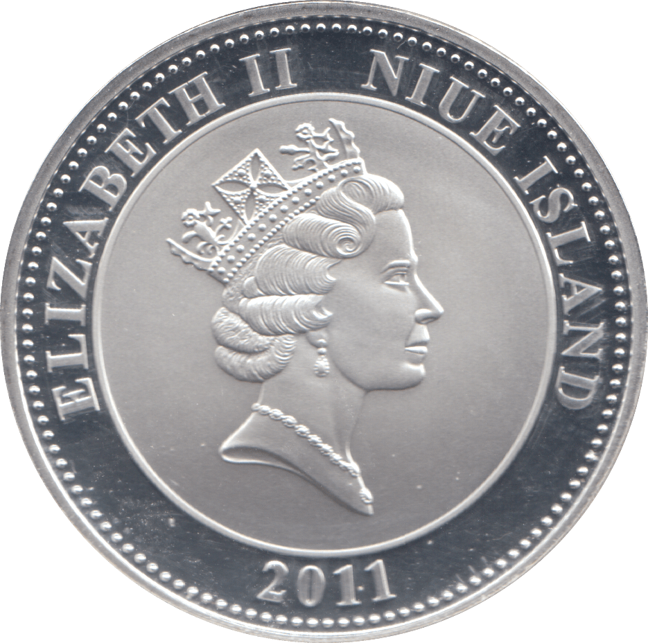 2011 SILVER PROOF PLATED PRINCESS DIANA ONE DOLLAR - SILVER WORLD COINS - Cambridgeshire Coins