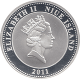2011 SILVER PROOF PLATED PRINCESS DIANA ONE DOLLAR - SILVER WORLD COINS - Cambridgeshire Coins