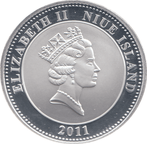 2011 SILVER PROOF PLATED PRINCESS DIANA ONE DOLLAR - SILVER WORLD COINS - Cambridgeshire Coins