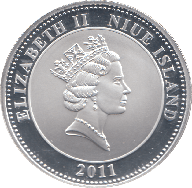 2011 SILVER PROOF PLATED PRINCESS DIANA ONE DOLLAR - SILVER WORLD COINS - Cambridgeshire Coins
