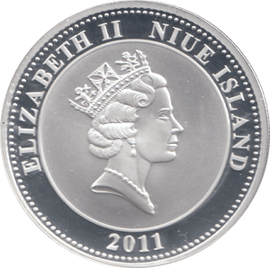 2011 SILVER PROOF PLATED PRINCESS DIANA ONE DOLLAR - SILVER WORLD COINS - Cambridgeshire Coins
