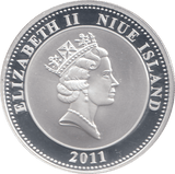 2011 SILVER PROOF PLATED PRINCESS DIANA ONE DOLLAR - SILVER WORLD COINS - Cambridgeshire Coins