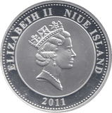 2011 SILVER PROOF PLATED PRINCESS DIANA ONE DOLLAR - SILVER WORLD COINS - Cambridgeshire Coins