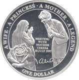 2011 SILVER PROOF PLATED PRINCESS DIANA ONE DOLLAR - SILVER WORLD COINS - Cambridgeshire Coins