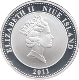 2011 SILVER PROOF PLATED PRINCESS DIANA ONE DOLLAR - SILVER WORLD COINS - Cambridgeshire Coins