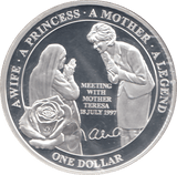 2011 SILVER PROOF PLATED PRINCESS DIANA ONE DOLLAR - SILVER WORLD COINS - Cambridgeshire Coins