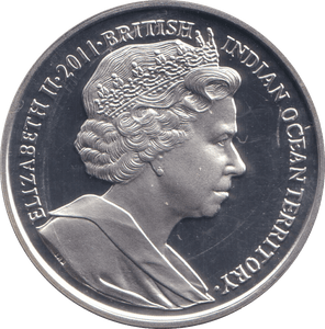 2011 SILVER PROOF TWO POUND BRITISH INDIAN OCEAN TERRITORY - SILVER WORLD COINS - Cambridgeshire Coins