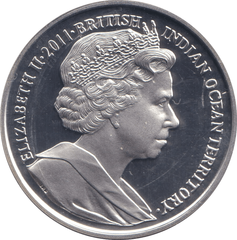 2011 SILVER PROOF TWO POUND BRITISH INDIAN OCEAN TERRITORY - SILVER WORLD COINS - Cambridgeshire Coins