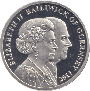 2011 SILVER PROOF TWO POUNDS BAILIWICK OF GUERNSEY - £2 Silver Proof - Cambridgeshire Coins
