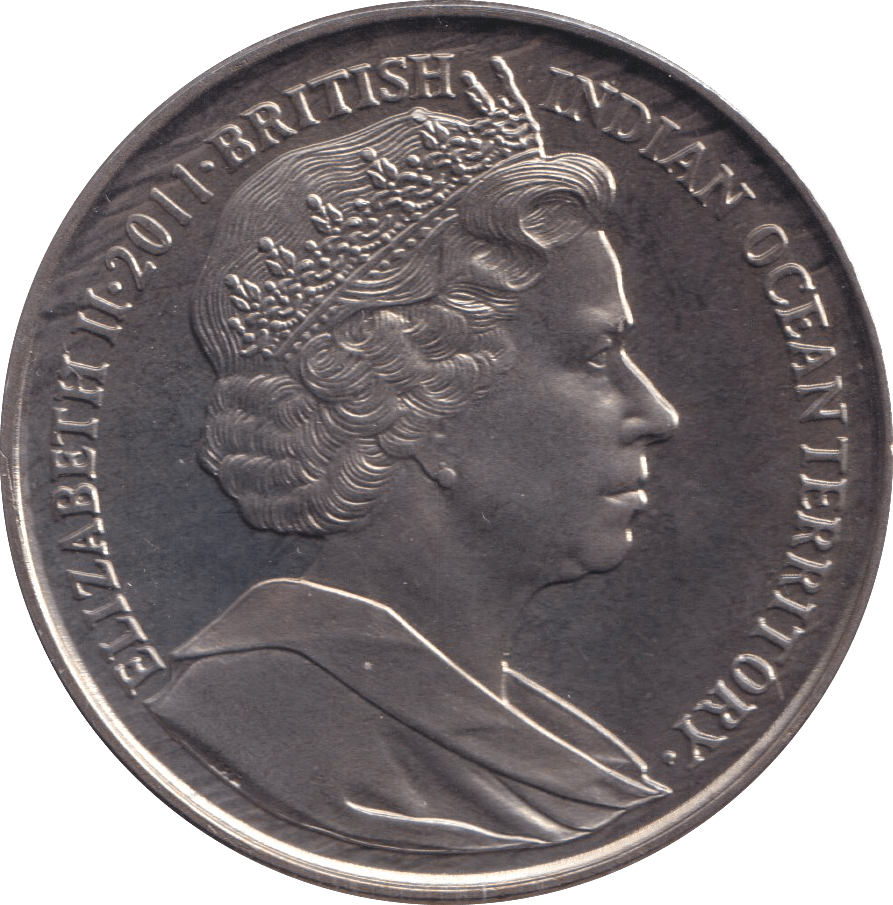 2011 TWO POUND BRITISH INDIAN OCEAN TERRITORY - WORLD COINS - Cambridgeshire Coins