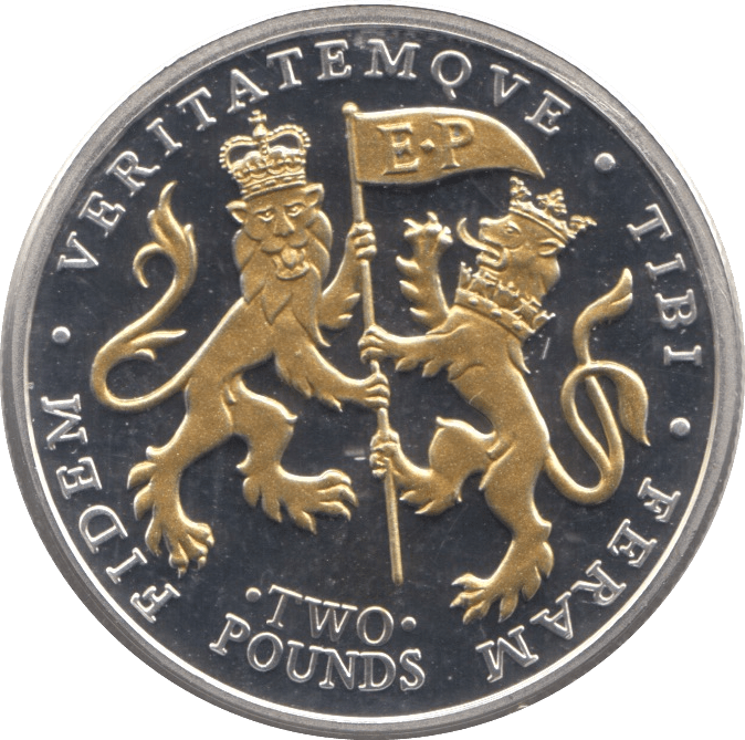 2011 TWO POUNDS SILVER PROOF JERSEY - SILVER WORLD COINS - Cambridgeshire Coins